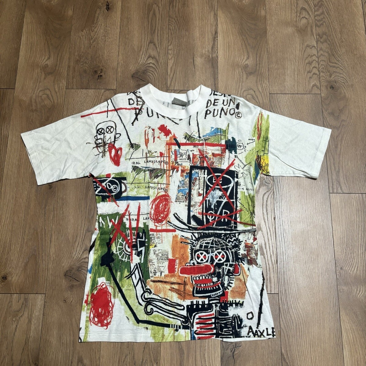 jean michel basquiat t shirt vintage L AOP 90s | eBay