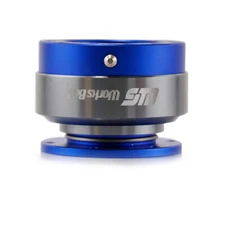 WORKS BELL Blue Steering Wheel Quick Release Hub Adapter Snap Boss Kit