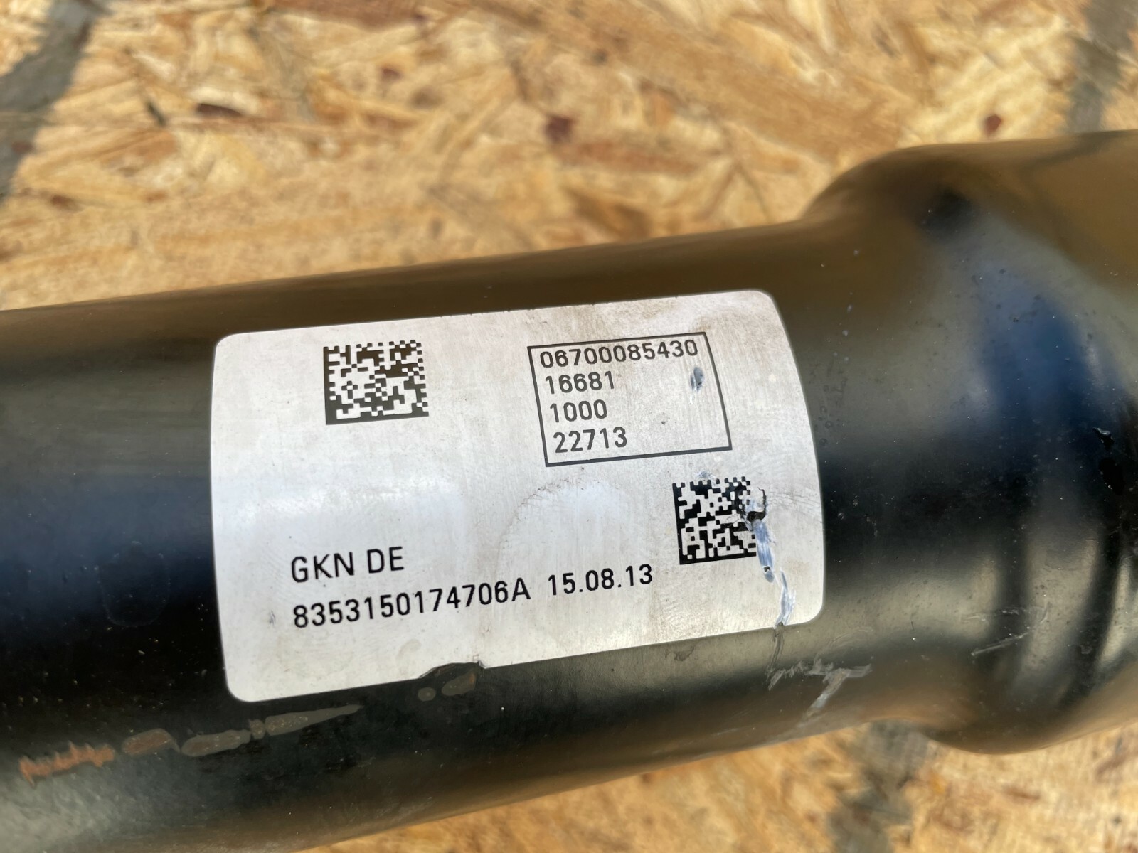 AWD REAR DRIVE SHAFT LINE ASSEMBLY OEM 76K 14-19 MASERATI QUATTROPORTE S 3.0