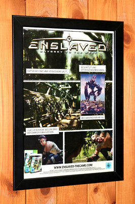 Enslaved Odyssey to the West PS3 Xbox 360 Small Promo Poster / Ad Page Framed