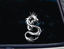 Tribal Dragon window / car Decal - Die cut - NOT printed  4-1/2" x 8" badass 