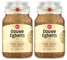 Pack of 2 - Douwe Egberts Pure Gold Instant Coffee Jars 190g each