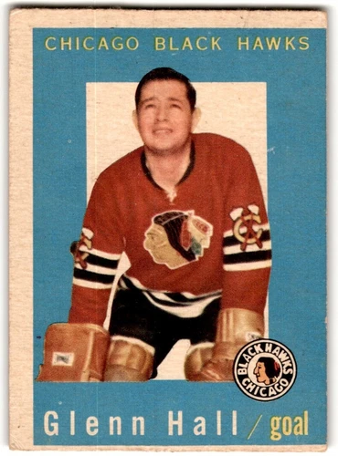 1959-60 Topps Glenn Hall #32 (Creased) Chicago Blackhawks