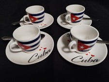 12 PC Espresso Coffee Cup Cups Cuban Flag Taza Cafesito Bandera Cubana 3oz