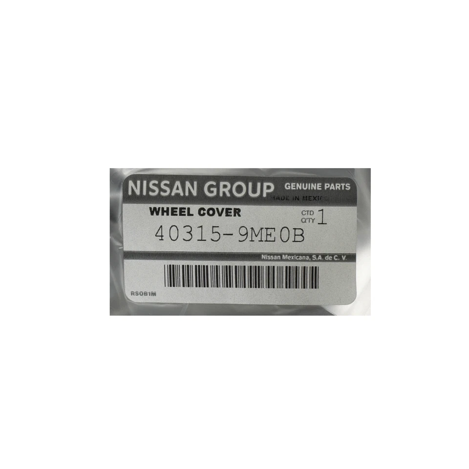 Tapacubos tapacubos tapacubos Nissan Versa Note 2017-2018 OEM NUEVO 40315-9ME0B Foto 4 de 4
