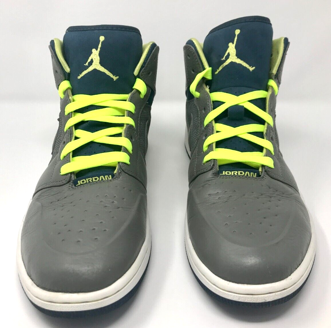 Nike Air Jordan 1 Retro 97 TXT Gray Pewter Electric Yellow Size 12