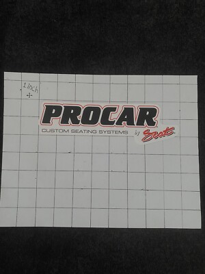 Procar By Scat sticker- decal- nhra- offroad- toolbox- hotrod- drag