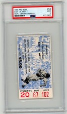 1966 NFL FOOTBALL PRO BOWL TICKET STUB PSA 2 RARE VINTAGE OLD CLASSIC WOW!