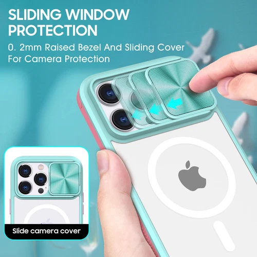 Für iPhone 16 Pro Max 14 15 11 Magnet Slide Kamera Linse Cover - - Bild 28 von 66