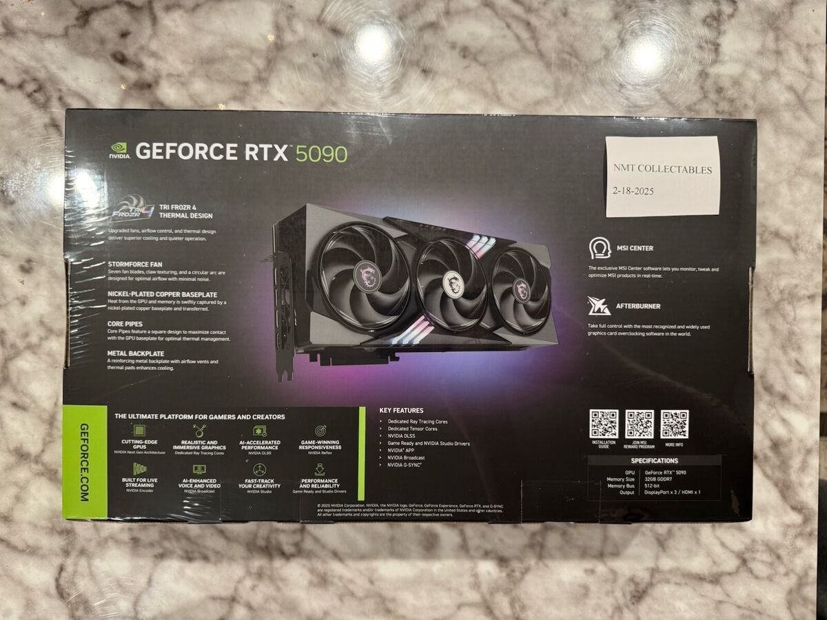 MSI GeForce RTX 5090 32G GAMING TRIO OC Edition - NEW - 2 MSI GeForce RTX 5090 32G GAMING TRIO OC Edition - NEW - 2