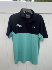 Under Armour Mens Medium Short Sleeve Golf Performance Polo Blue