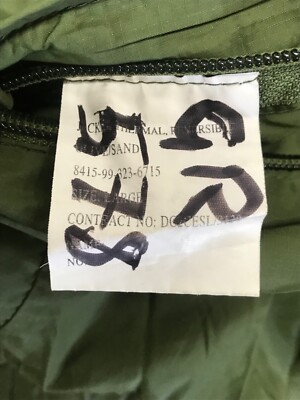 British Military Jacket Thermal Reversible OLIVE SAND Large NSN