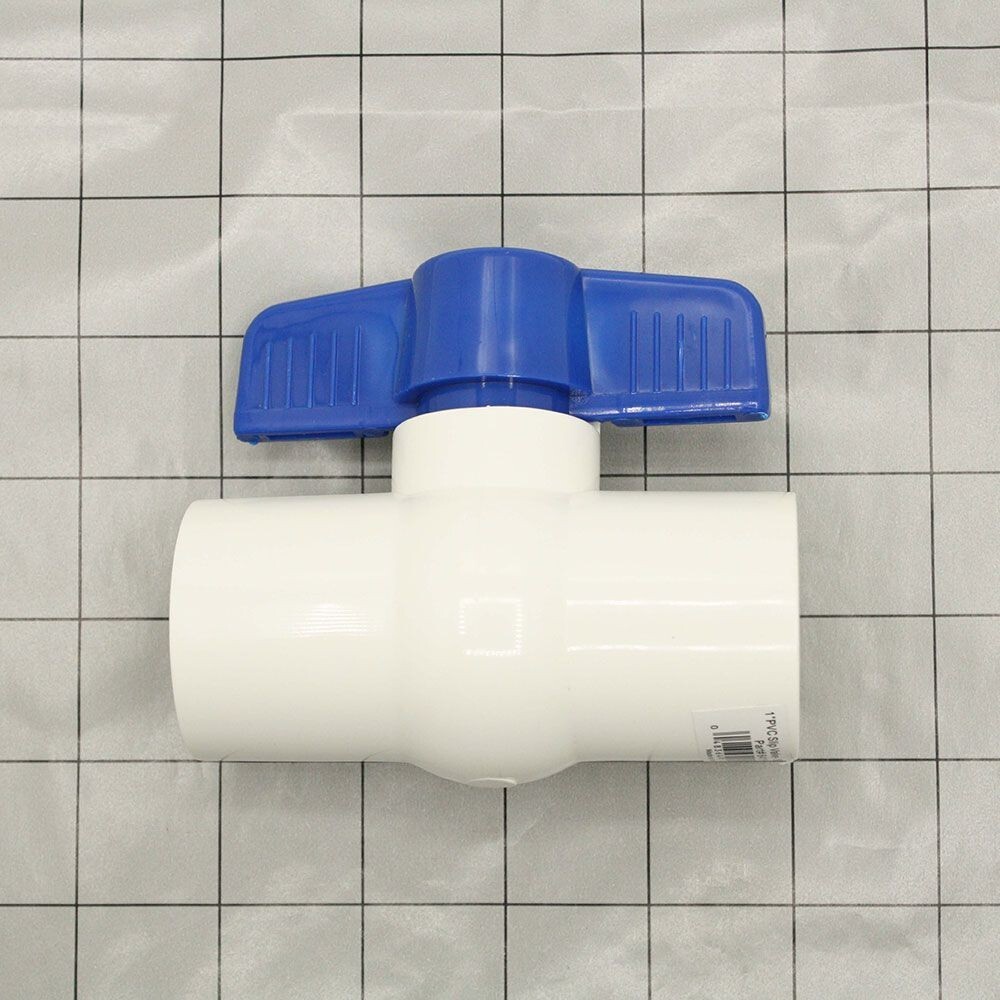Thrifco 6415415 2 Inch Slip PVC Ball Valve - Blue Handle (Economy)