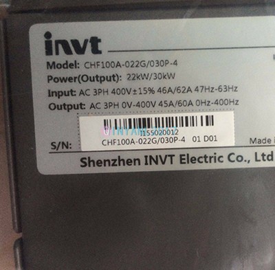 ONE NEW INVT CHF100A-022G/030P-4