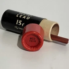 Vintage EVERSHARP Mechanical Pencil Lead Red NOS USA (lot of 2)