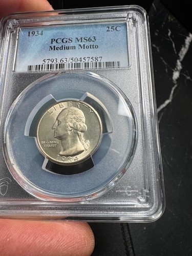 US Washington Quarter 1934 PCGS MS63