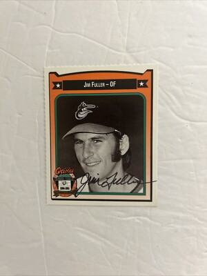 #ad #ad Jim Fuller Autographed Baseball Card Orioles Crown Card 1973 74 Orioles Team $9.95