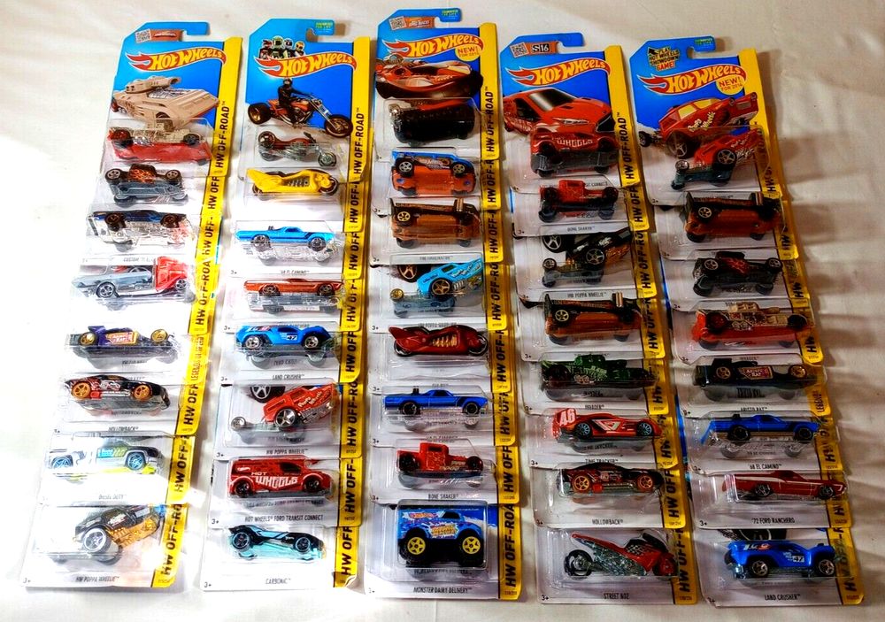 Hot Wheels HW Off-Road Lot of 40, Various Makes/Models (2013,2015) New, See Desc