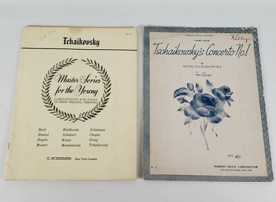 Tchaikovsky Piano Concerto 1 1919 & Master Series for the Young G. Schirmer 1933