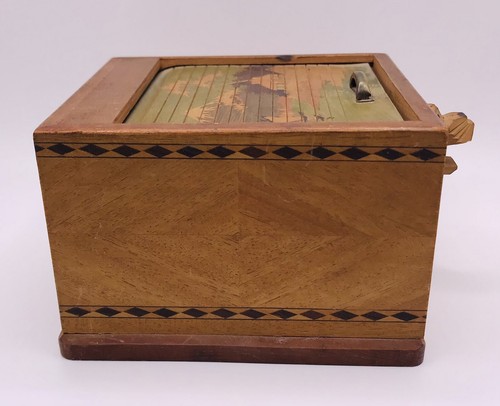  Mechanische Zigarettenschachtel RAR Mid Century Japanese Roll Top - 1940’s Vintage! - Bild 8 von 13