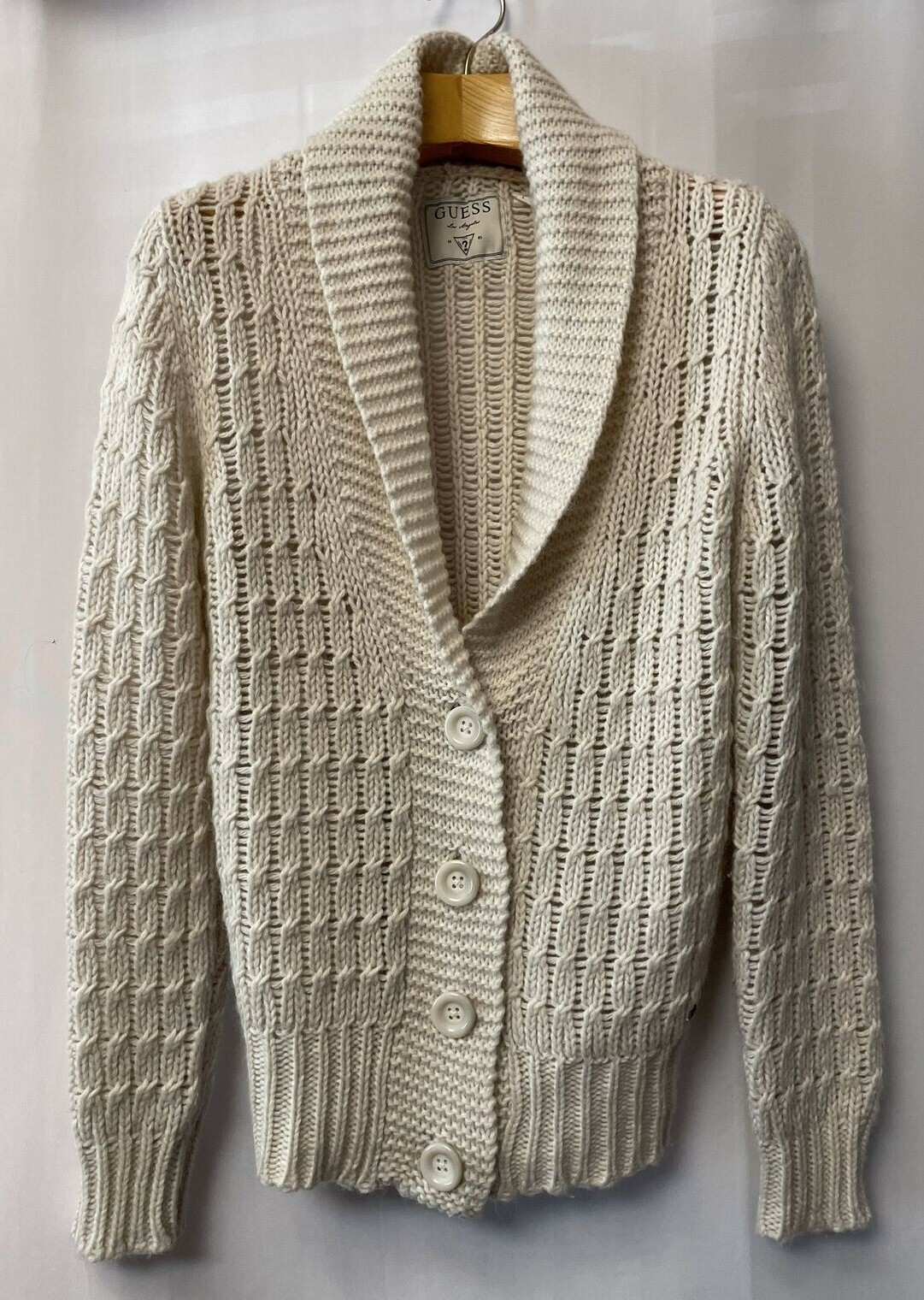Cardigan Sweater Shawl Collar button 