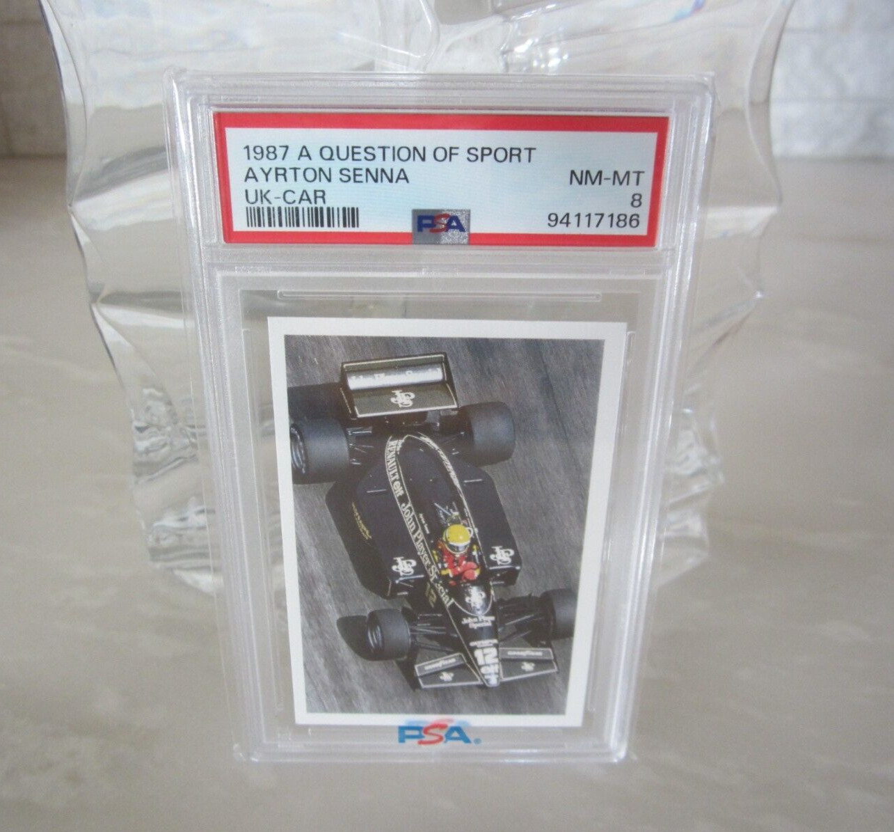 1987 A QUESTION OF SPORT AYRTON SENNA PSA 8