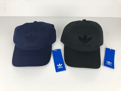 black adidas dad hat