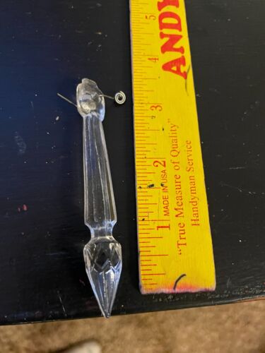 vintage random clear crystals prisms teardrop flower unique chandelier craft - Picture 6 of 6