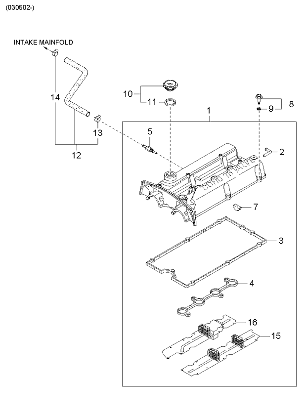 GENUINE BRAND NEW KIA OPTIMA 20012003 GASKET PCV VALVE eBay