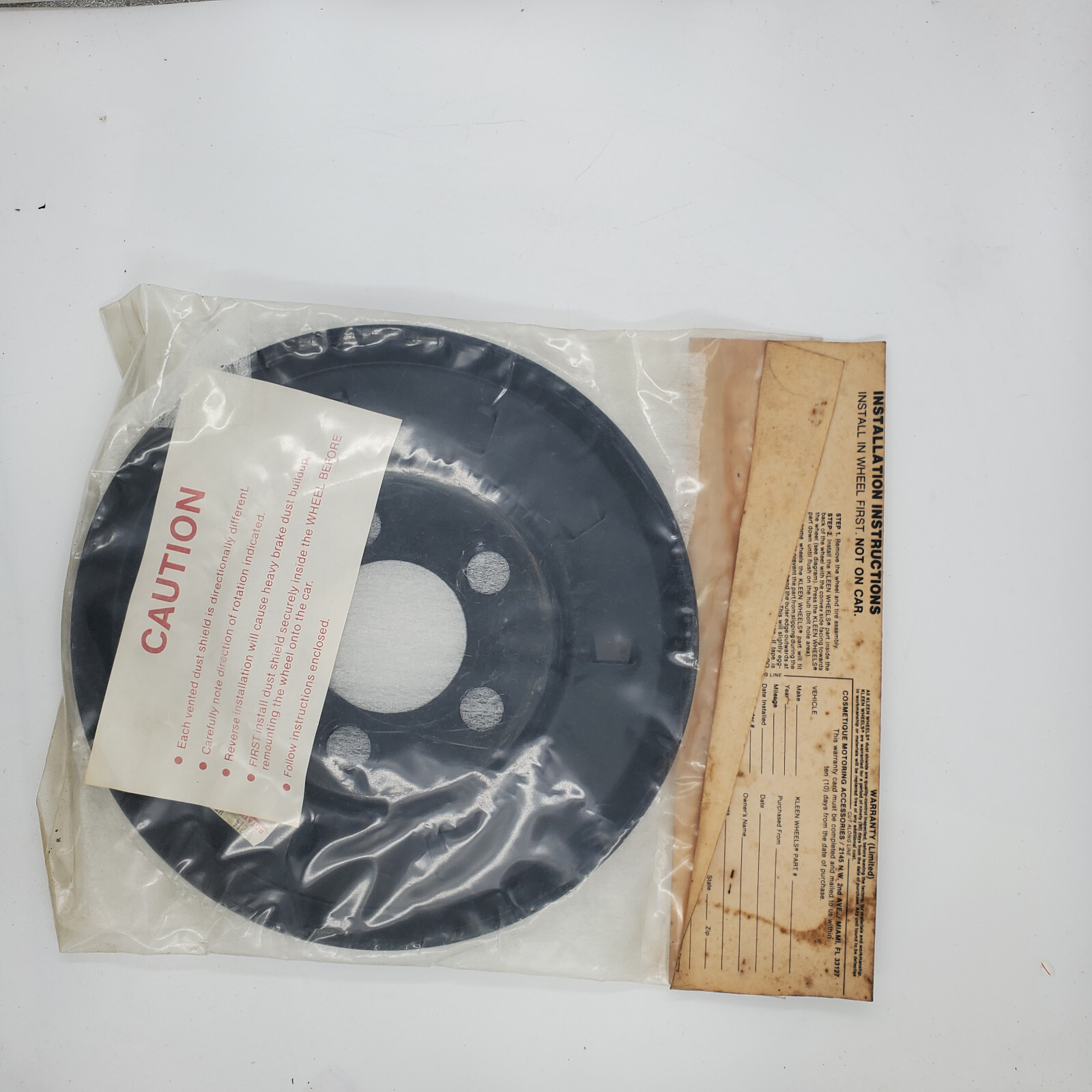 Kleen Wheels 1214 Brake Dust Shield Pair eBay