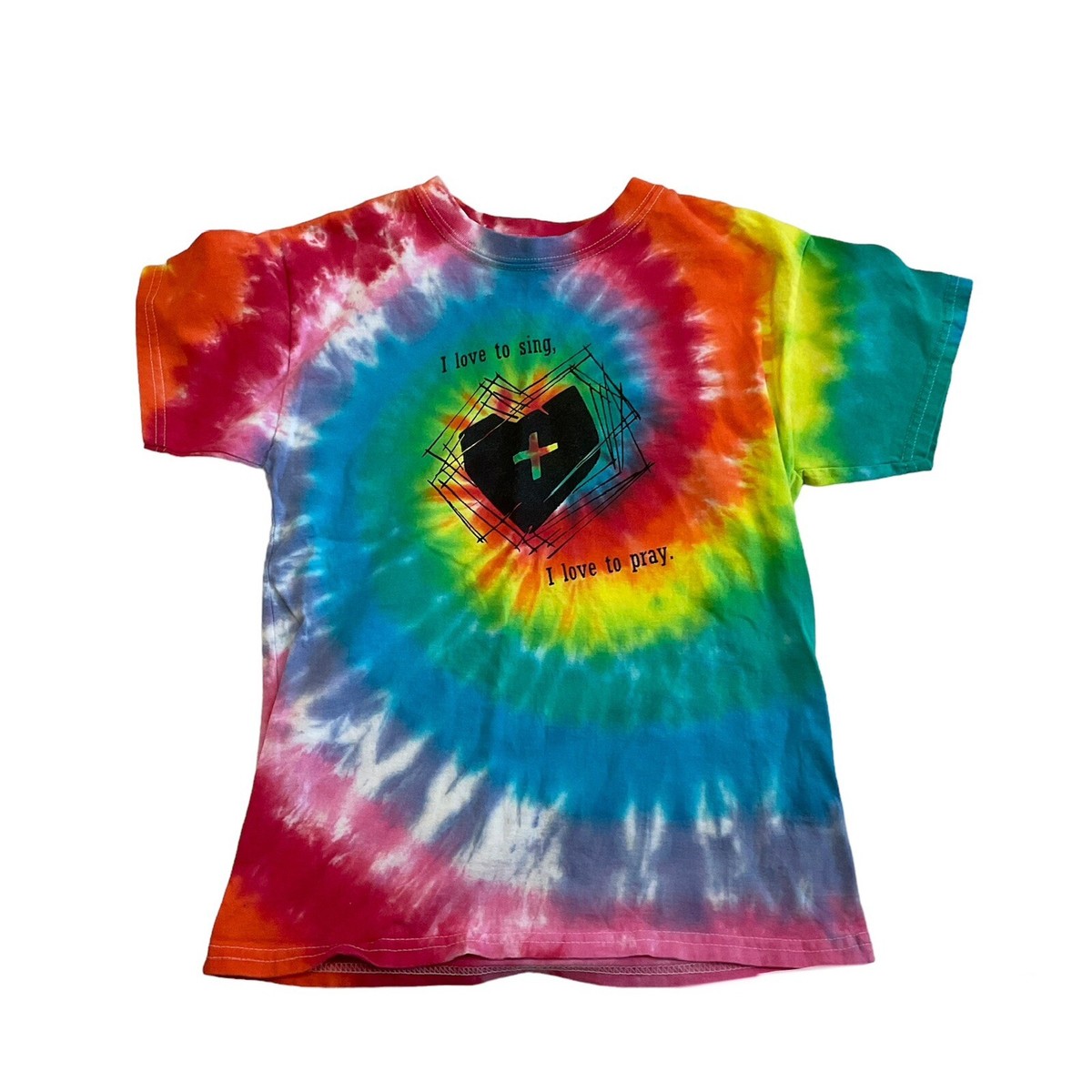 multicolor tie dye t shirt