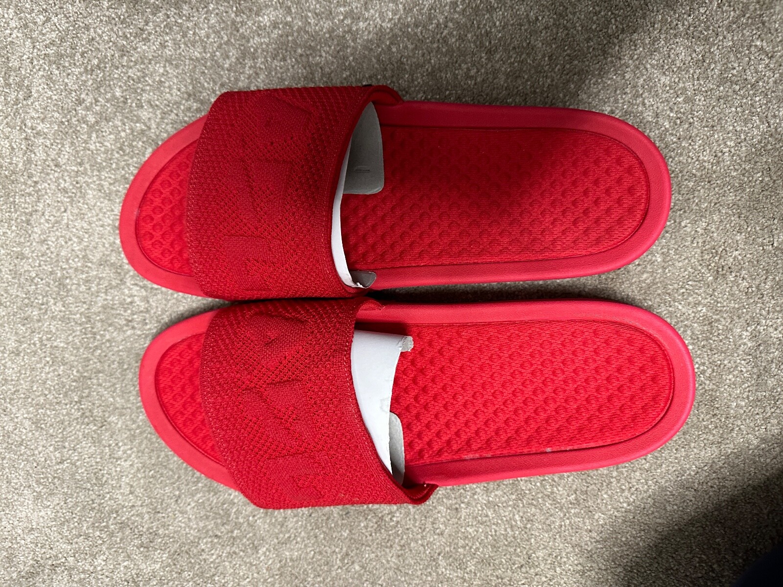 APL Athletic Propulsion Labs diapositive Techloom da uomo rosse taglia UK 10 US 11 nuove