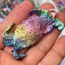 2.5 " Natural bismutosmaltite Quartz Carved Crab skull Crystal Reiki healing 1pc