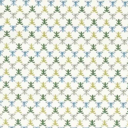 HARLEQUIN CURTAIN FABRIC Mini Wood Frog 2.8 METRES CELESTRTIAL/CLAY/SKETCHED