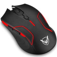 PC280 Gaming Mouse - Wireless RGB Backlight, 6 Programmable Buttons, 10000 DPI,