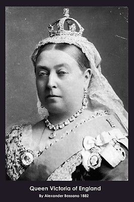 Queen Victoria of England Alexander Bassano photograph 1882 poster print