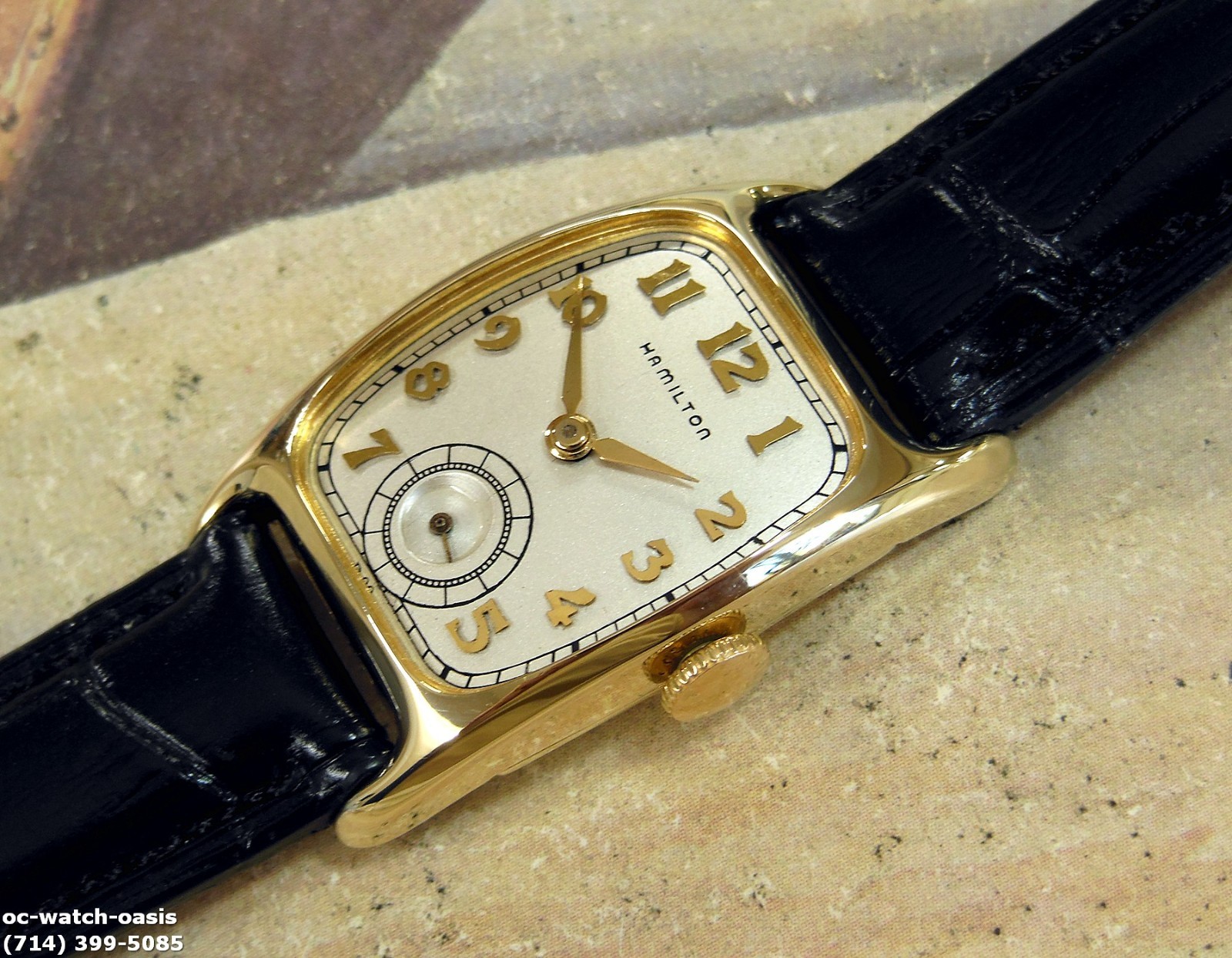 1950 Vintage HAMILTON BOULTON, Stunning SILVER Dial, Serviced & Warranty