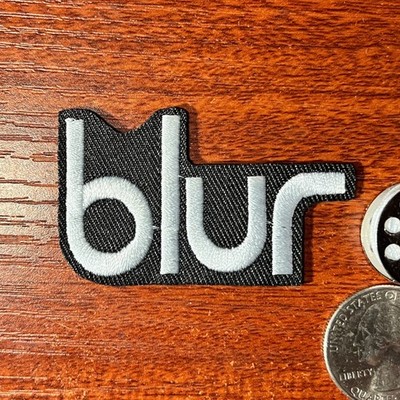 Blur Patch Band Logo 90s Indie Rock BritPop Embroidered Iron On 2.25x1.75''