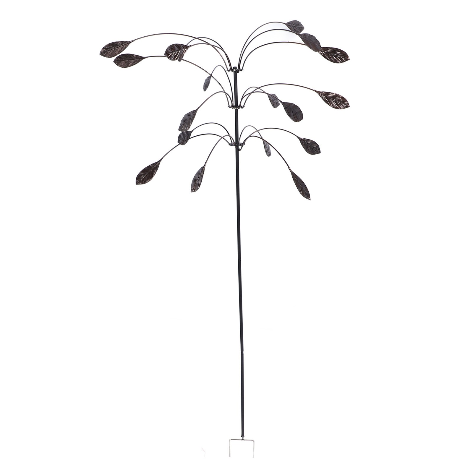 Wind Sculpture Windmill Kinetic Wind Spinner Heavy Duty Falling Foliage Metal