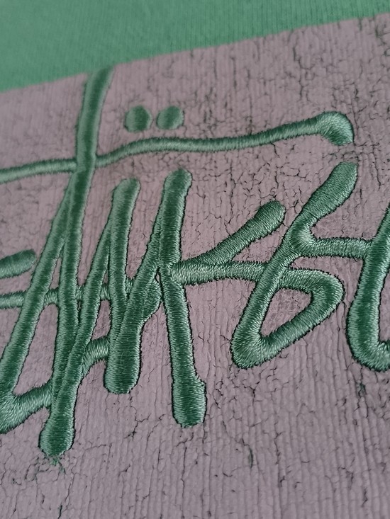 Stussy Men's Green Crewneck Sweatshirt UNISEX image 6