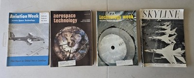 Lot Of 26 50s-60s Aerospace Tech Aviation Week, Technology Week And Skyline Mags