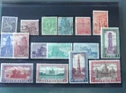 INDIA 1949-52 GVI DEFINITIVES, SET OF 16 MOUNTED MINT (BAR 2 VALUES) IN CARD