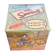Vintage Simpsons Family Drive Are We There Yet Talking Watch Burger King in box