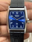 Vintage Seiko Men's Quartz Wrist Watch - Leather Strap-Slim Profile