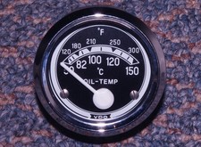 1967 Bmw R69 R69s Vdo Oil Temperature Gauge Temp Instrument Temp Meter 6v Clock