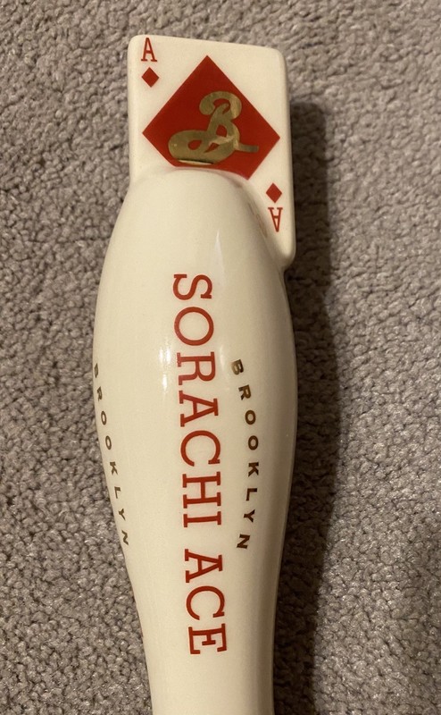 Brooklyn Sorachi Ace Ceramic Beer Tap Handle 12'' GREAT CONDITION!!
