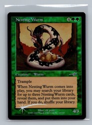 Nesting Wurm Foil Nemesis #107/143 MTG