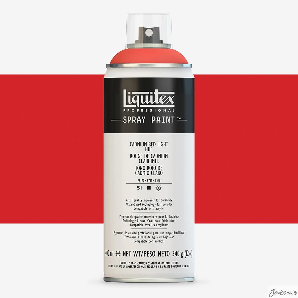 Liquitex Professional Spray Paint Water-Based 400ml Cadmium Red Light Hue Art