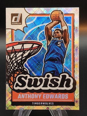 2024-25 Panini Donruss Swish Diamond Foil #18 Anthony Edwards Timberwolves