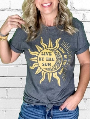 Live by the Sun Love by the Moon Bella+Canvas Tshirt Size XL